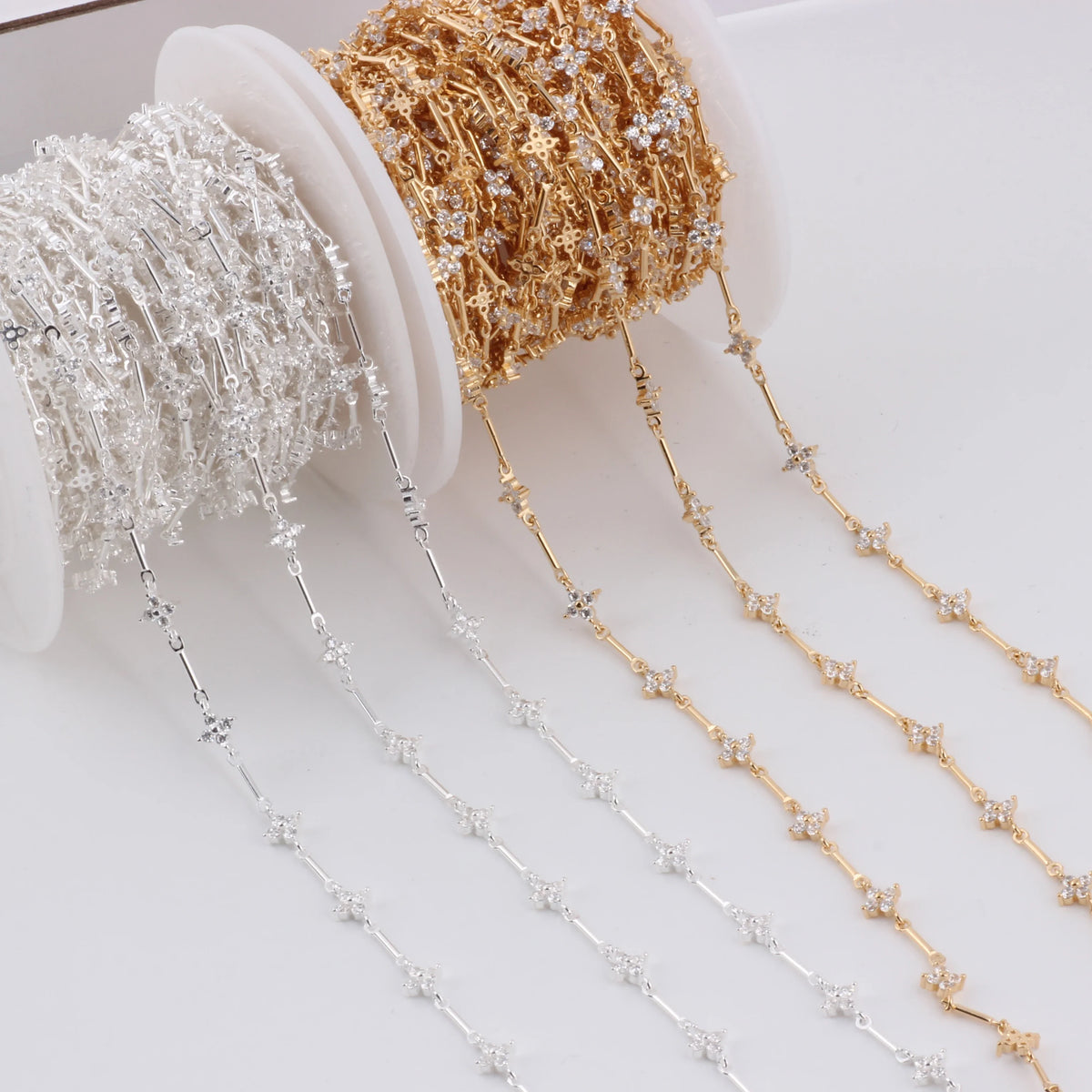 CZ & Zircon Chains | Gold Filled & Sterling Silver