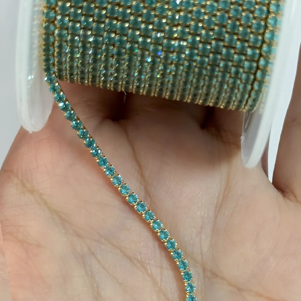 Wholesale CZ Tennis Chain by the Meter | Gold Filled & S925 Silver