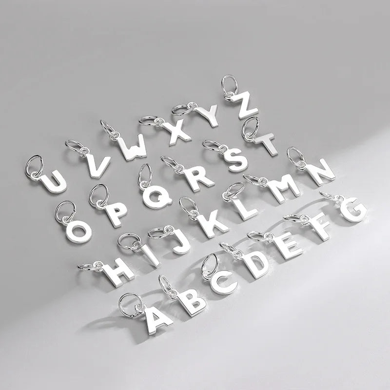 Alphabet Initial Charm | S925 Sterling Silver | A–Z