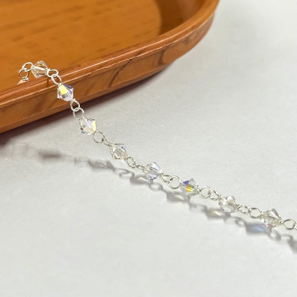 Crystal & Bead Chain by the Meter | 14K Gold Filled & S925 Silver
