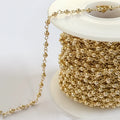14K Gold Filled Beaded Wire Chain by the Meter