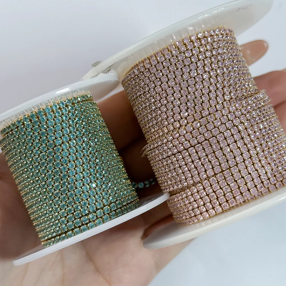 Wholesale CZ Tennis Chain by the Meter | Gold Filled & S925 Silver