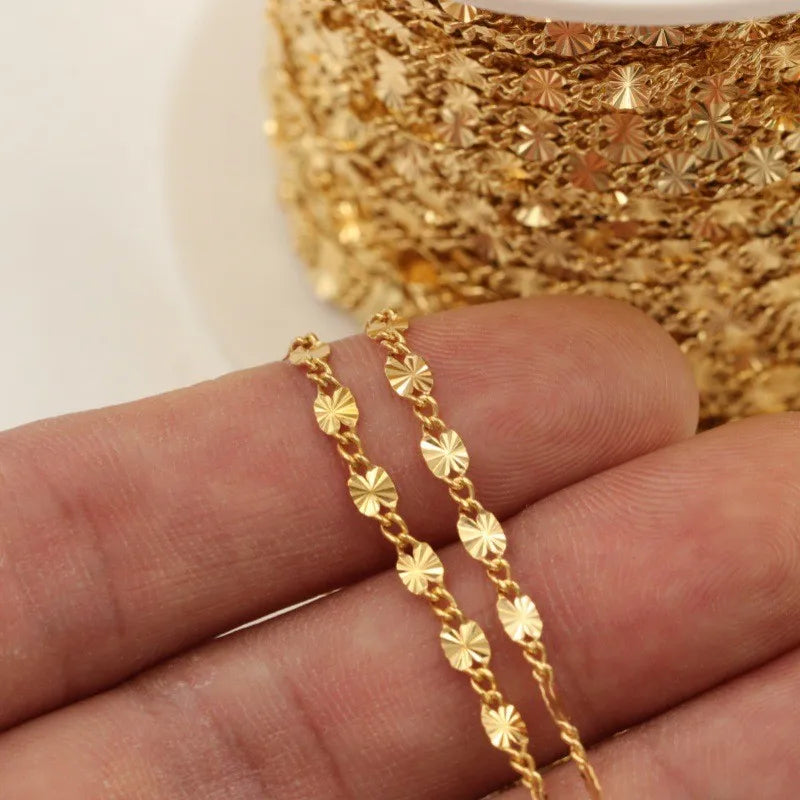 3+1 Starburst Link Chain | 14K Gold Filled