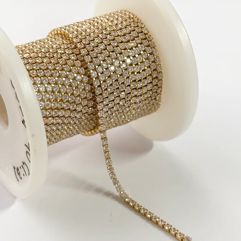Wholesale CZ Tennis Chain by the Meter | Gold Filled & S925 Silver