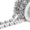 Chunky Round & Flower Chain by the Meter | Stainless Steel