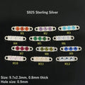 Three-Stone Birthstone Connectors | Gold Filled & S925 Silver