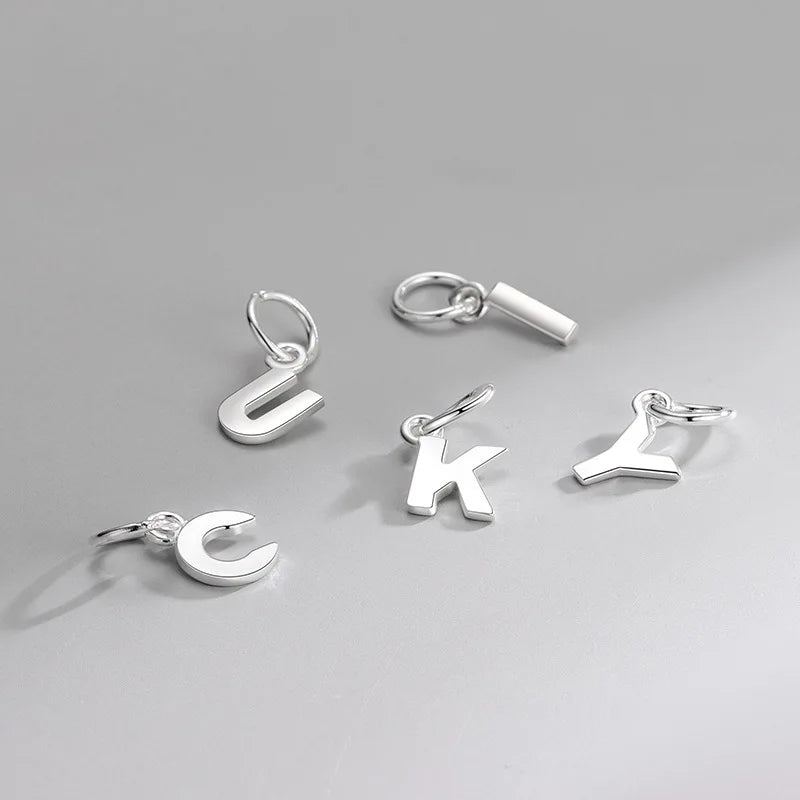 Alphabet Initial Charm | S925 Sterling Silver | A–Z