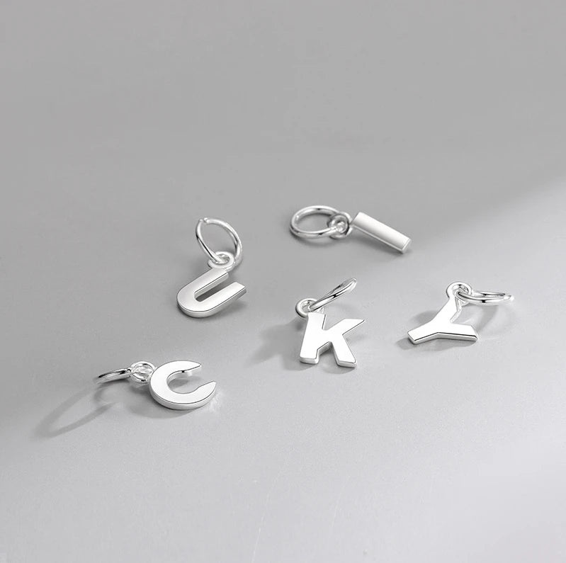 Alphabet Initial Charm | S925 Sterling Silver | A–Z