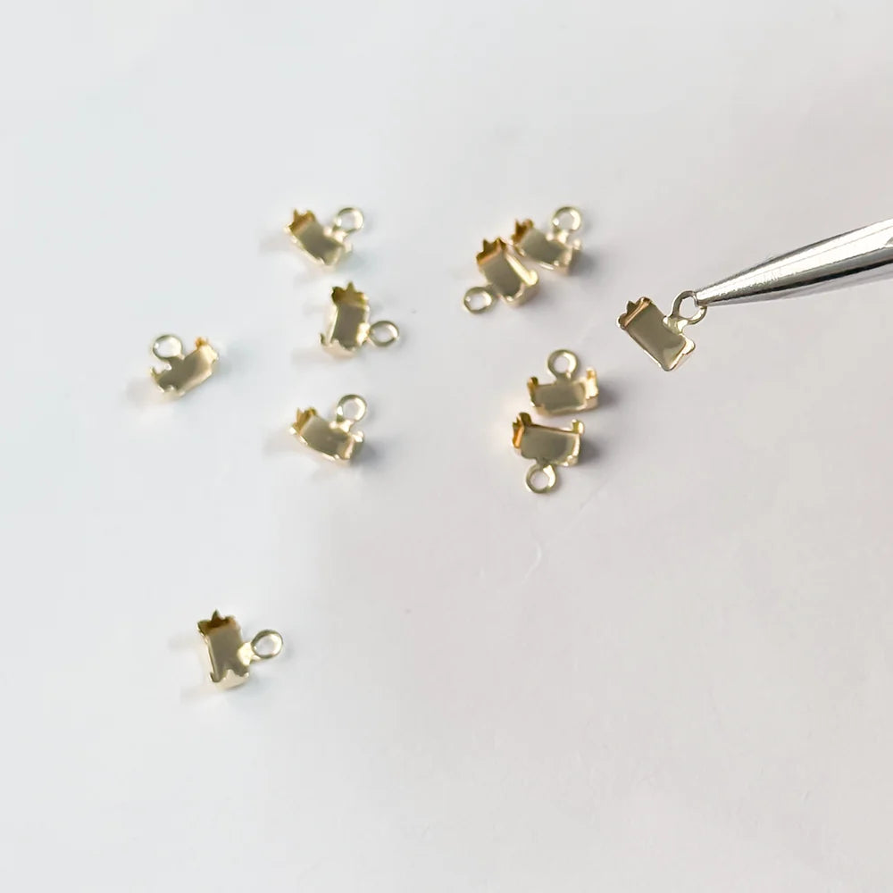 Rectangle Zircon Tennis Chain | 14K Gold Filled & S925 Silver