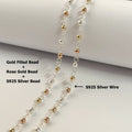 3mm Bead Wire Chain| Gold Filled & S925 Silver & Rose Gold