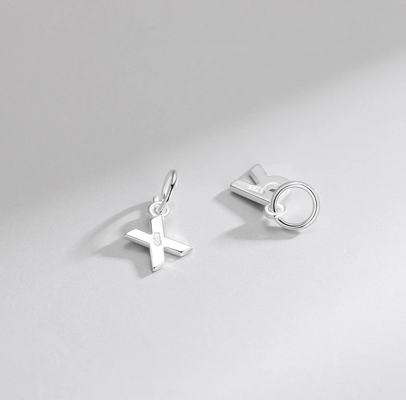 Alphabet Initial Charm | S925 Sterling Silver | A–Z
